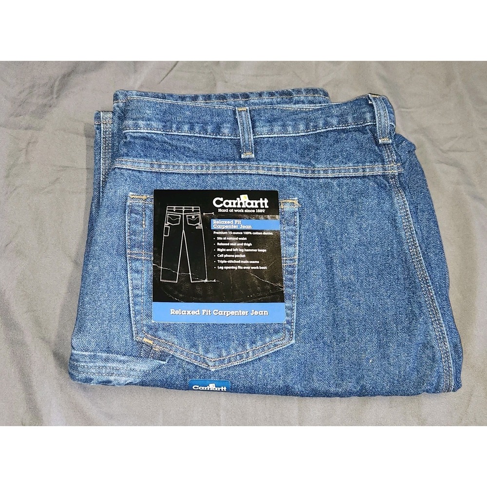 Carhartt B171 DST Relaxed Fit Carpenter Jean Mens 42 X 32~NEW WITH TAGS